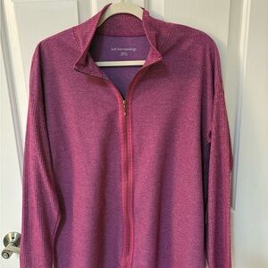 Soft Surroundings Purple Zip-Up Jacket